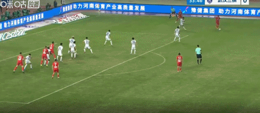 河南球员方镜淇手指错位坚持比赛 河南1-1战平武