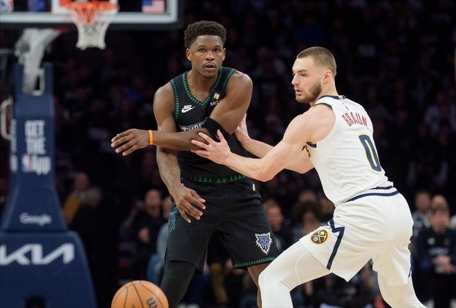 爱德华兹重伤引担忧 森林狼惨胜掘金系列赛前景